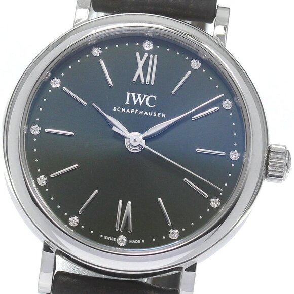 IWC SCHAFFHAUSEN Portofino Automatic 34 IW357412 12P diamond Ladies Watch_831975 - Picture 1 of 7